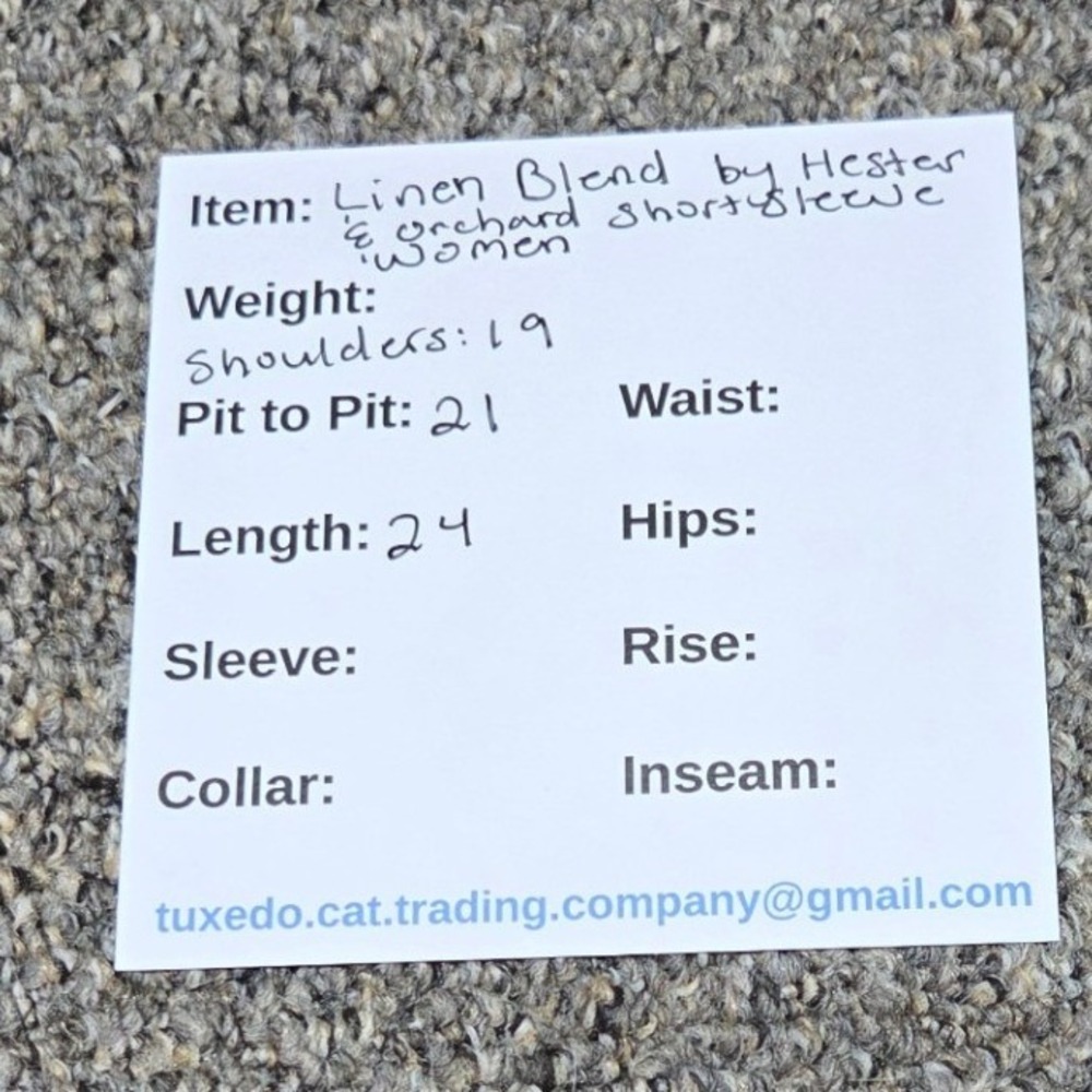 Linen‎ Blend by Hester & Orchard Top Womens L Pink Paisley Ruffle Cap Sleeve - Picture 6 of 6